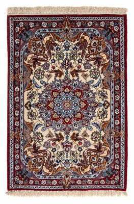 Alfombra Persa - Isfahan - Prima - 100 x 73 cm - rojo oscuro