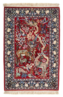 Alfombra Persa - Isfahan - Prima - 105 x 70 cm - rojo