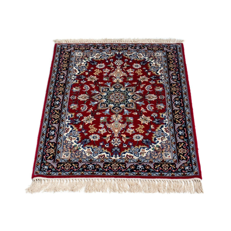 Alfombra Persa - Isfahan - Prima - 100 x 70 cm - rojo oscuro