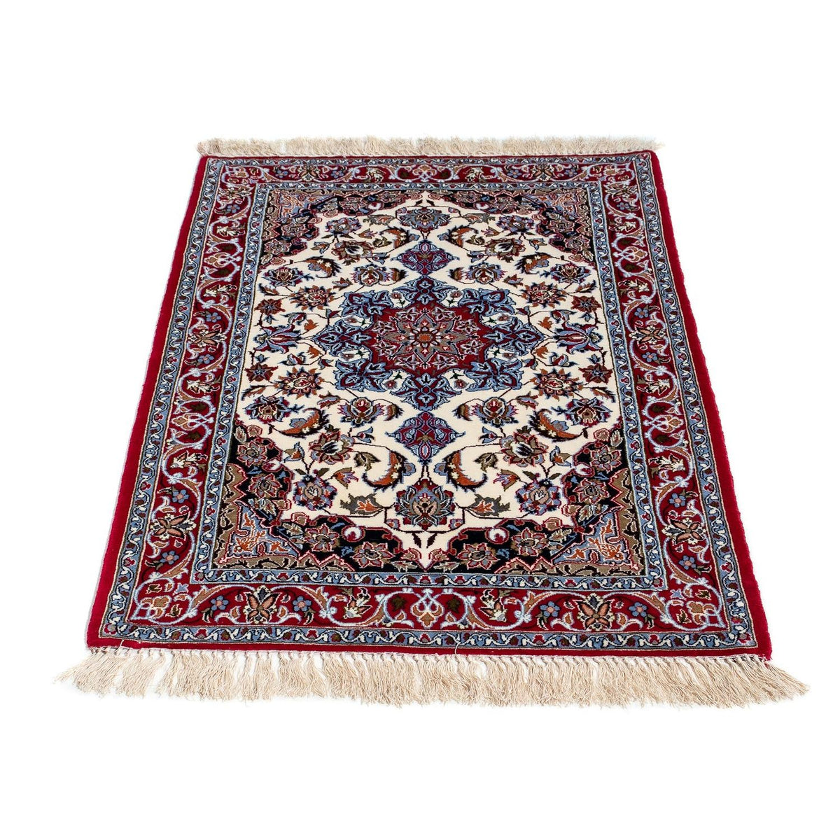 Alfombra Persa - Isfahan - Prima - 102 x 70 cm - rojo oscuro