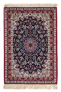 Alfombra Persa - Isfahan - Prima - 104 x 73 cm - rojo oscuro