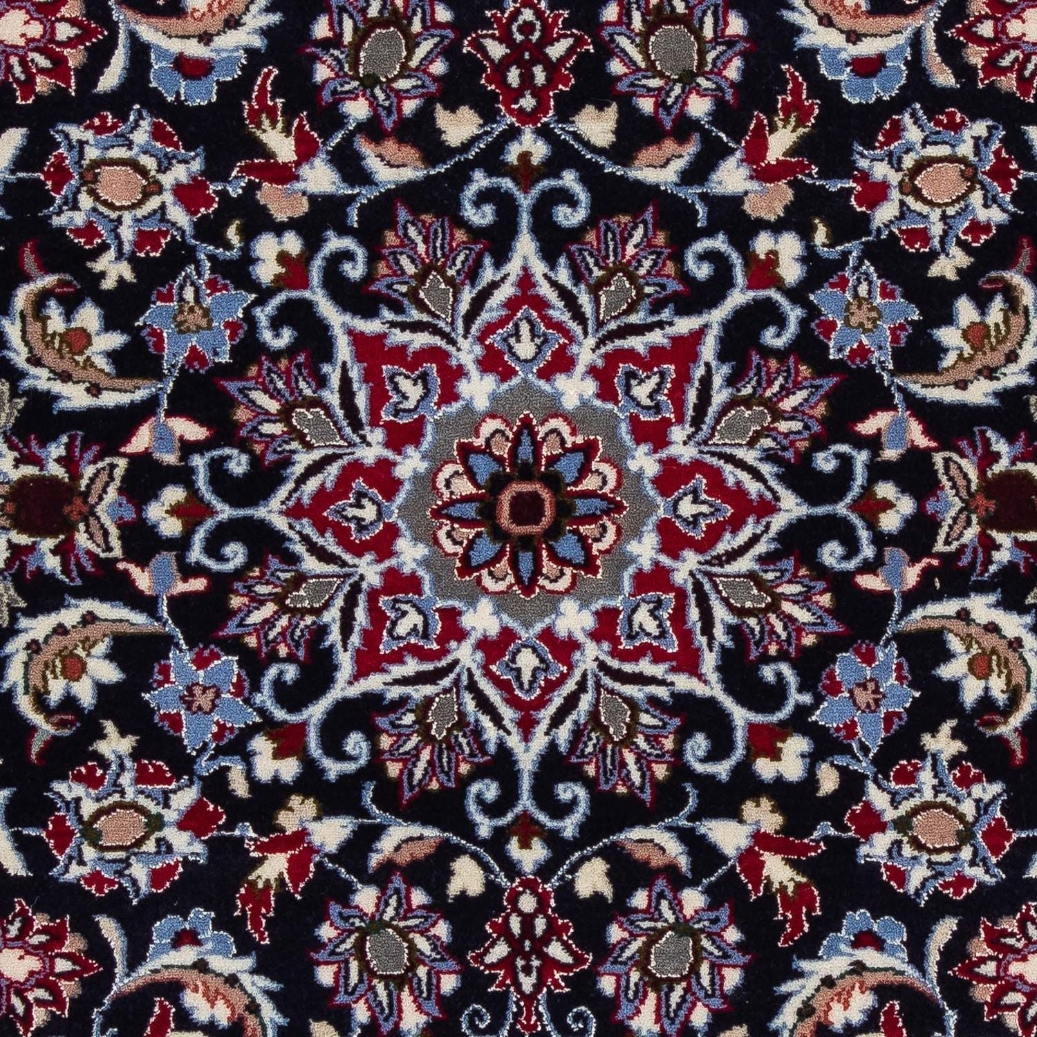 Alfombra Persa - Isfahan - Prima - 104 x 73 cm - rojo oscuro