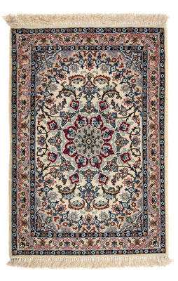 Alfombra Persa - Isfahan - Prima - 101 x 70 cm - beige