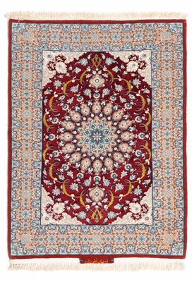 Alfombra Persa - Isfahan - Prima - 119 x 84 cm - rojo oscuro