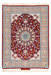 Alfombra Persa - Isfahan - Prima - 119 x 84 cm - rojo oscuro