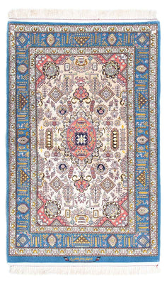 Alfombra Persa - Isfahan - Prima - 126 x 83 cm - azul claro