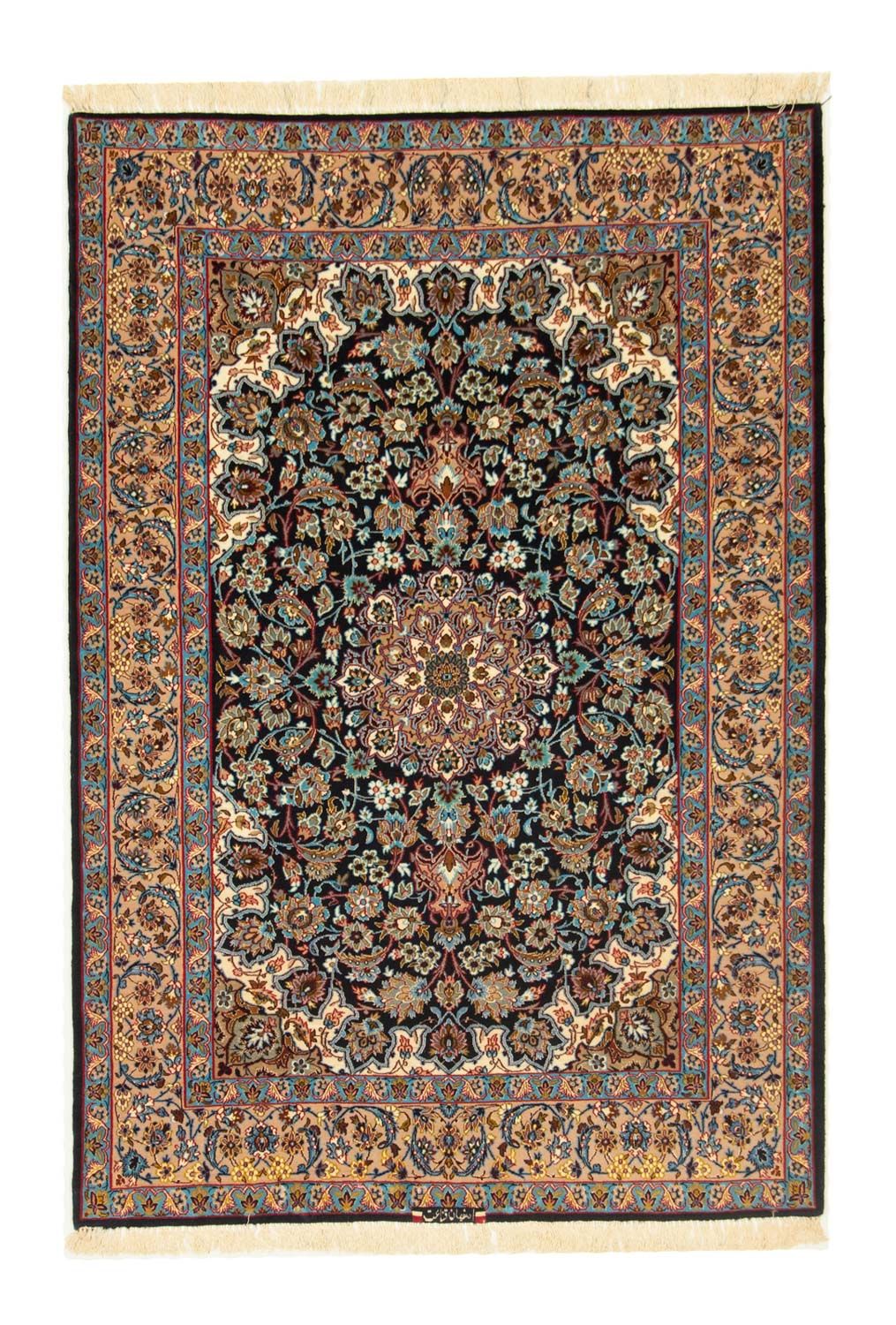 Alfombra Persa - Isfahan - Prima - 165 x 110 cm - negro