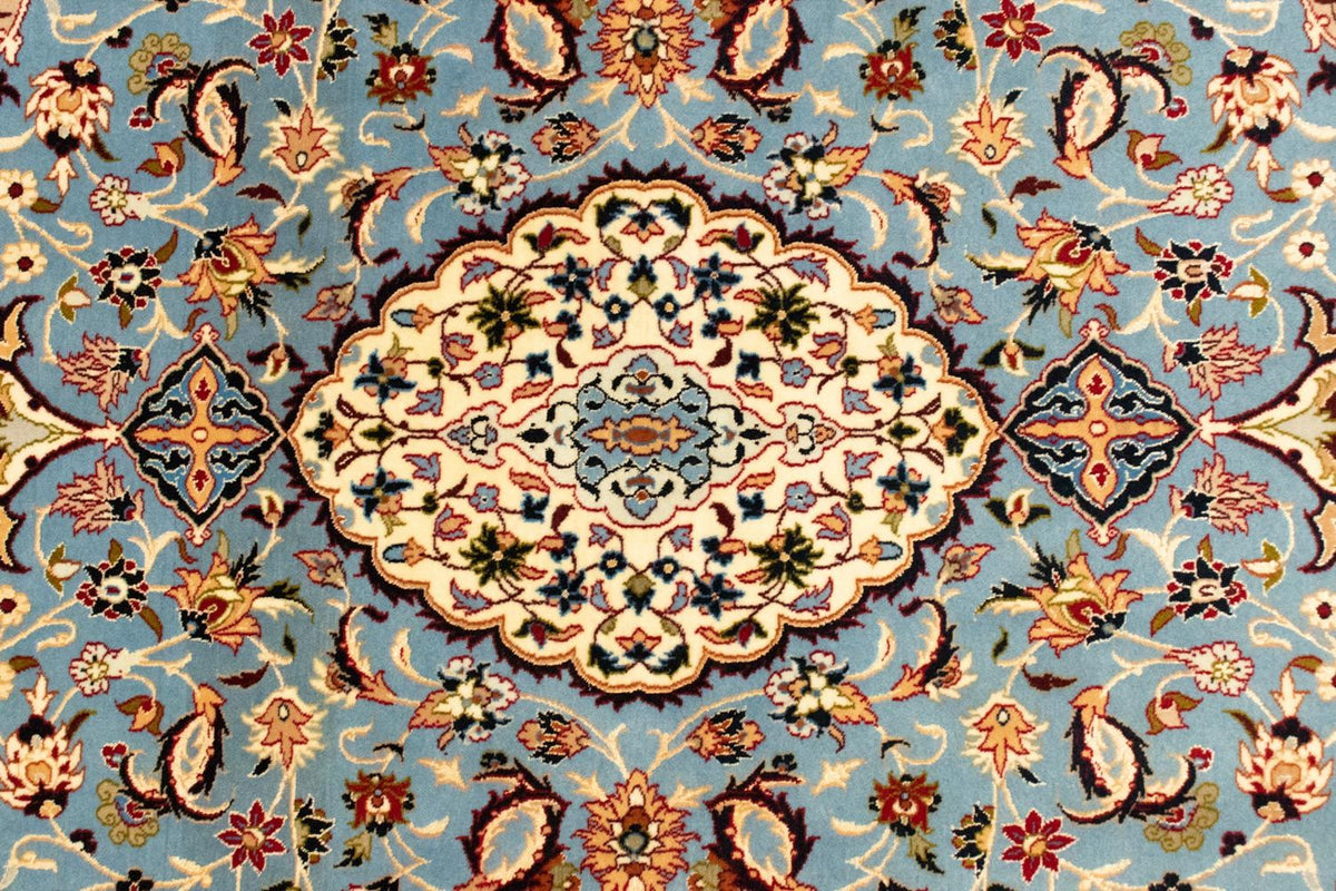 Alfombra Persa - Isfahan - Prima - 172 x 112 cm - azul claro