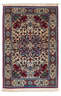Alfombra Persa - Isfahan - Prima - 137 x 90 cm - rojo oscuro