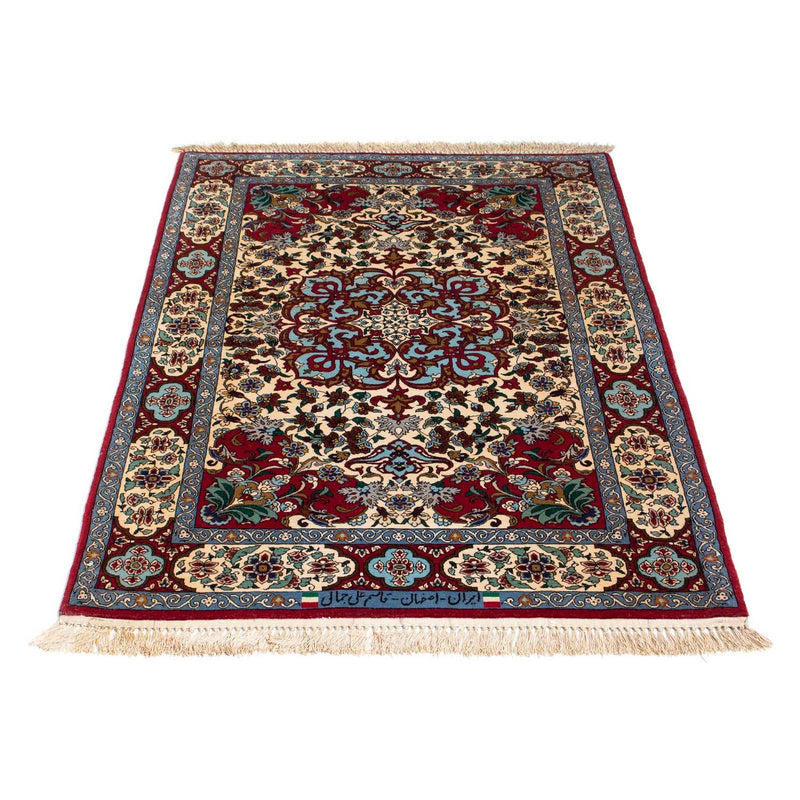Alfombra Persa - Isfahan - Prima - 137 x 90 cm - rojo oscuro
