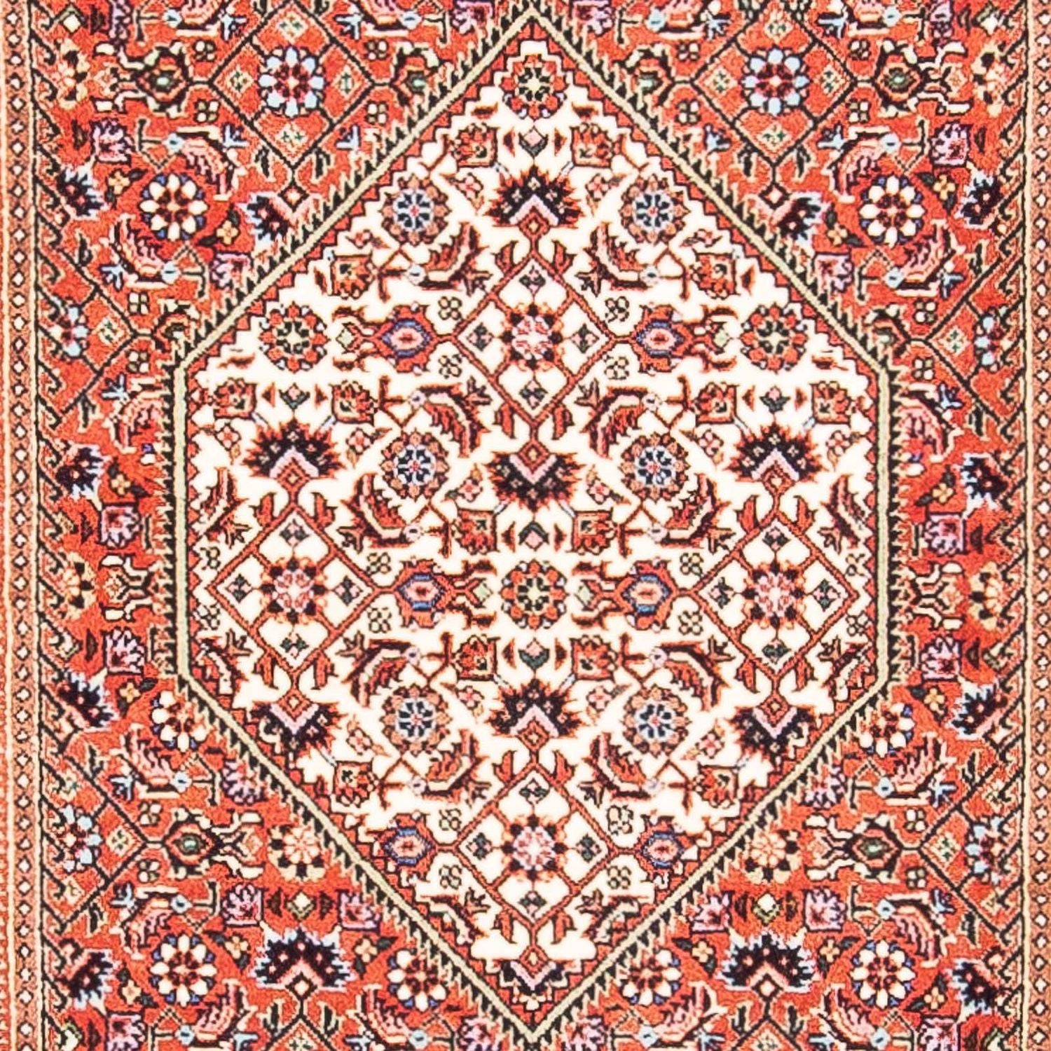 Alfombra persa - Bidjar - 154 x 82 cm - rojo