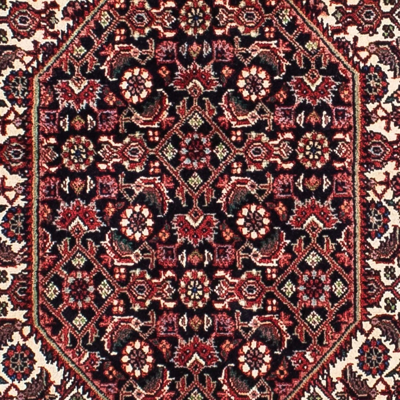 Alfombra persa - Bidjar - 205 x 136 cm - rojo oscuro