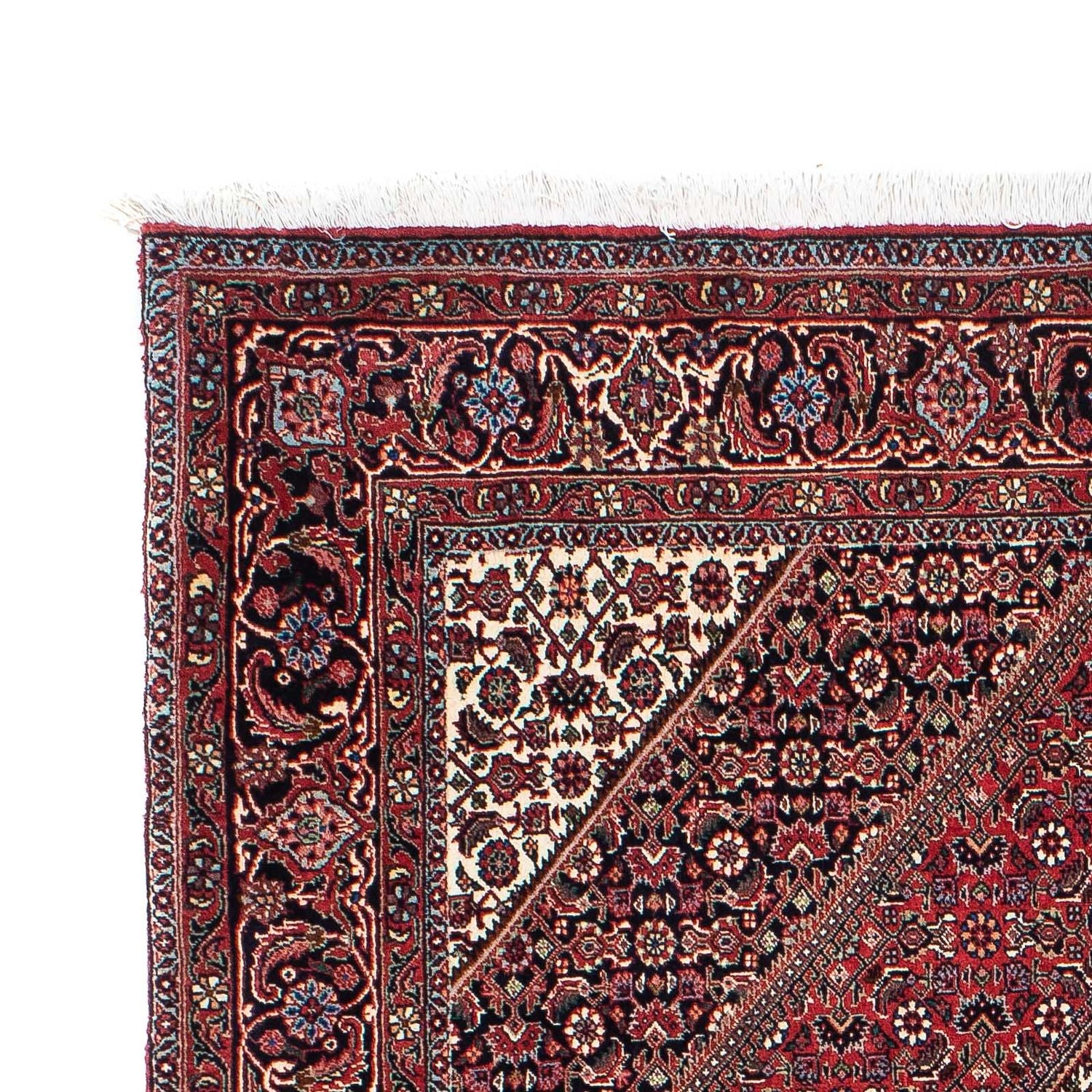 Alfombra persa - Bidjar - 205 x 136 cm - rojo oscuro