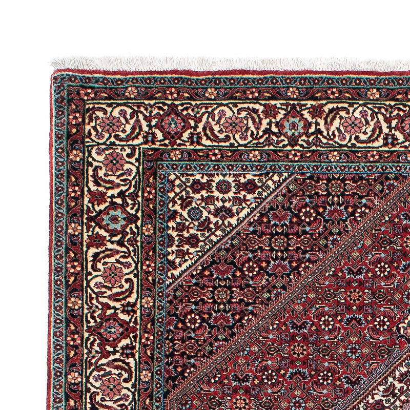 Alfombra persa - Bidjar - 212 x 135 cm - rojo oscuro