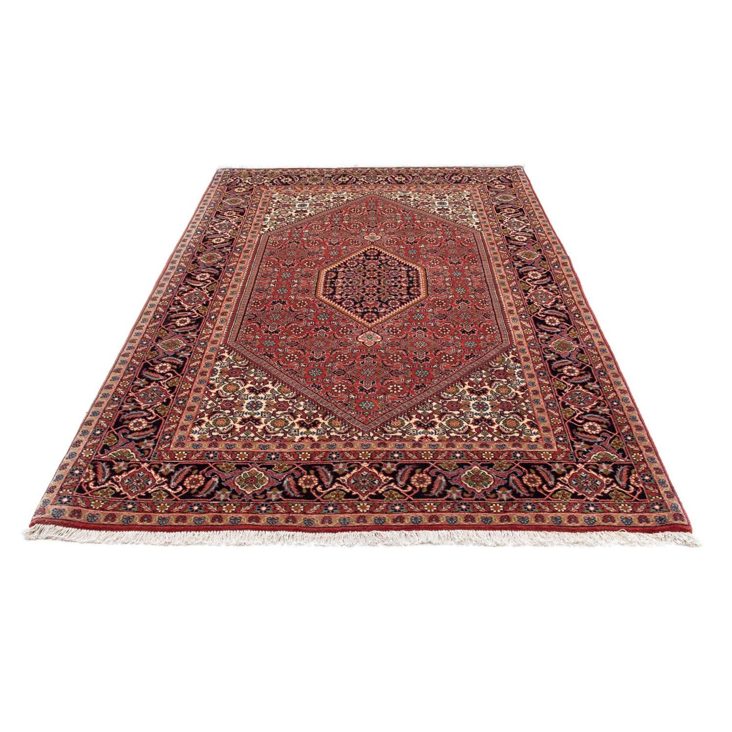 Alfombra persa - Bidjar - 224 x 141 cm - rojo claro