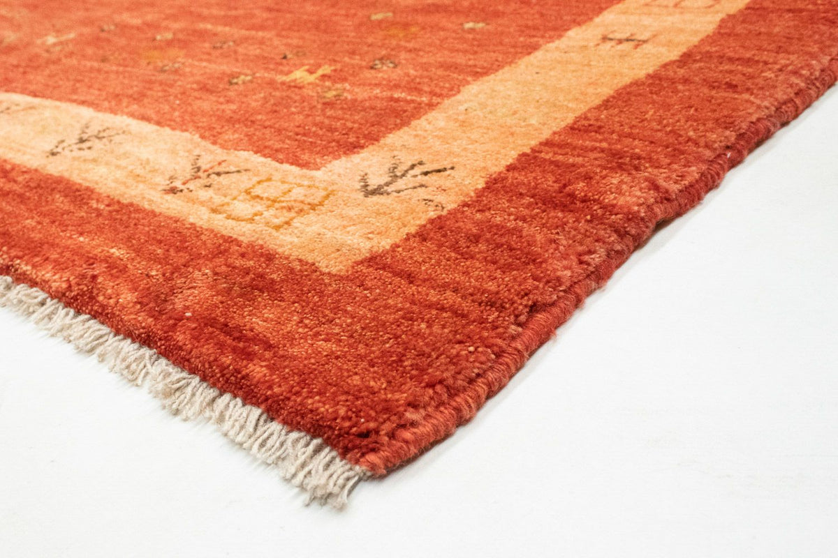 Alfombra Gabbeh - Loribaft Persa - 194 x 156 cm - rojo