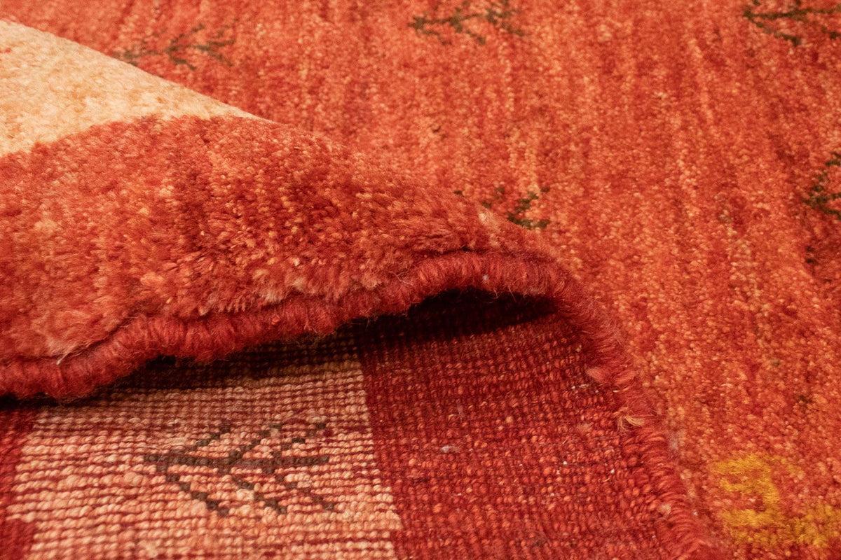 Alfombra Gabbeh - Loribaft Persa - 194 x 156 cm - rojo