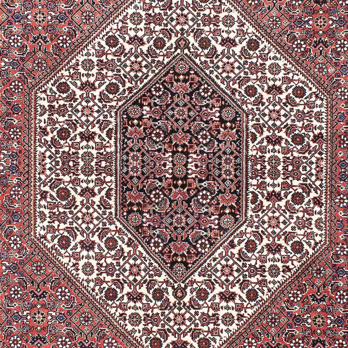 Alfombra persa - Bidjar - 213 x 136 cm - rojo claro