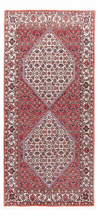 Alfombra persa - Bidjar - 166 x 77 cm - rojo