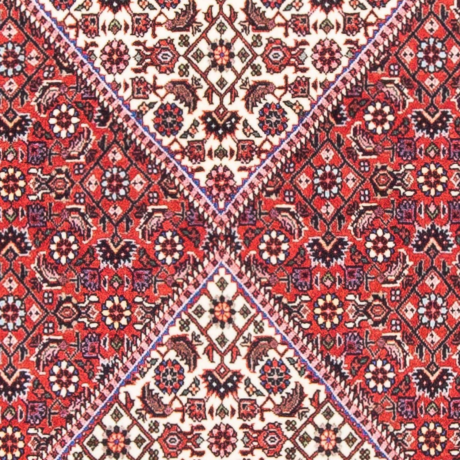 Alfombra persa - Bidjar - 166 x 77 cm - rojo