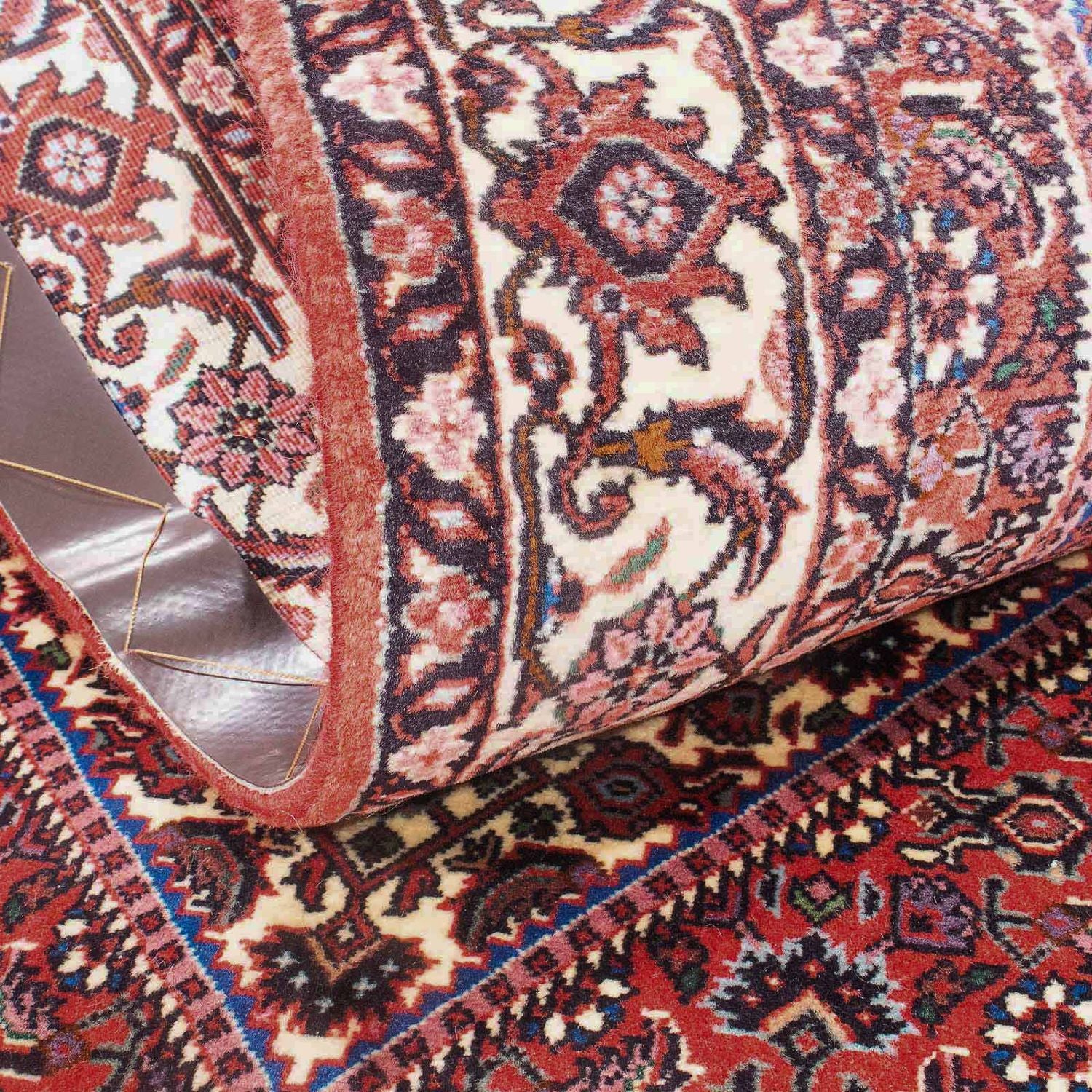 Alfombra persa - Bidjar - 166 x 77 cm - rojo