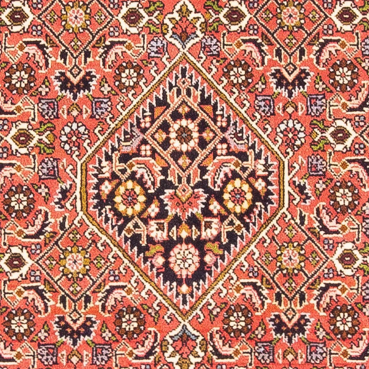 Alfombra persa - Bidjar - 140 x 87 cm - rojo claro