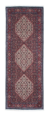 Alfombra de pasillo Alfombra persa - Bidjar - 206 x 73 cm - azul oscuro