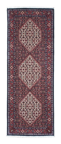Alfombra de pasillo Alfombra persa - Bidjar - 206 x 73 cm - azul oscuro