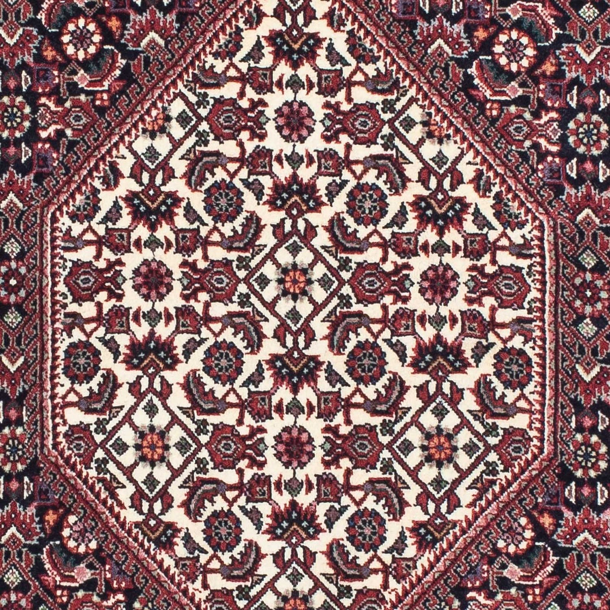 Alfombra de pasillo Alfombra persa - Bidjar - 206 x 73 cm - azul oscuro