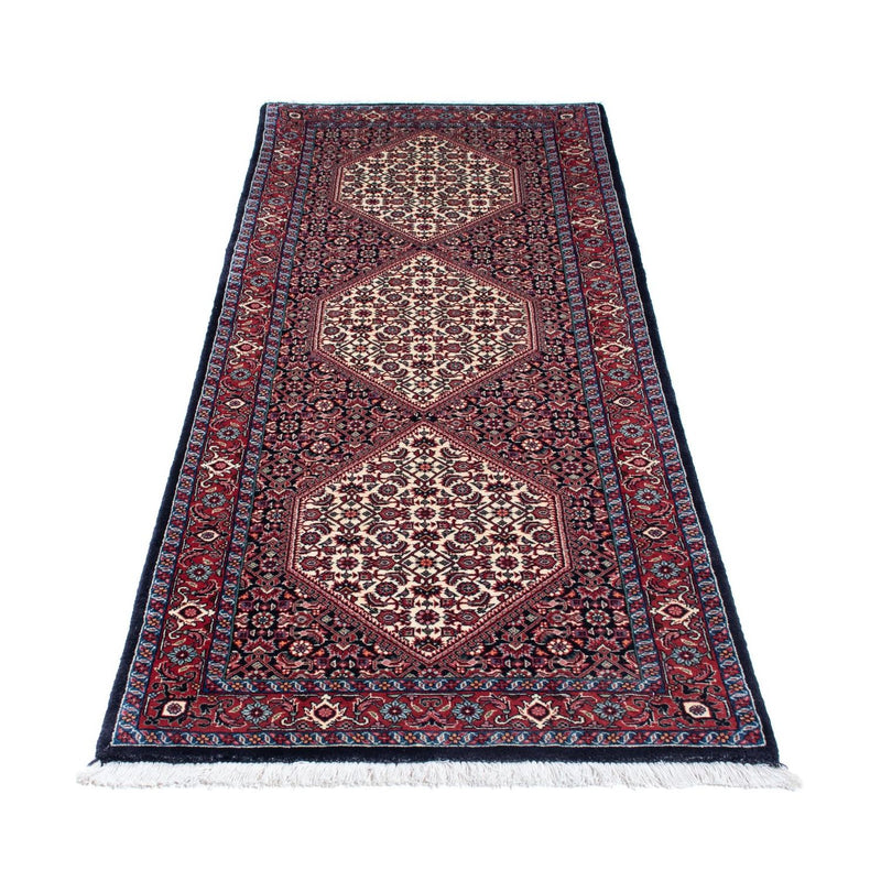 Alfombra de pasillo Alfombra persa - Bidjar - 206 x 73 cm - azul oscuro