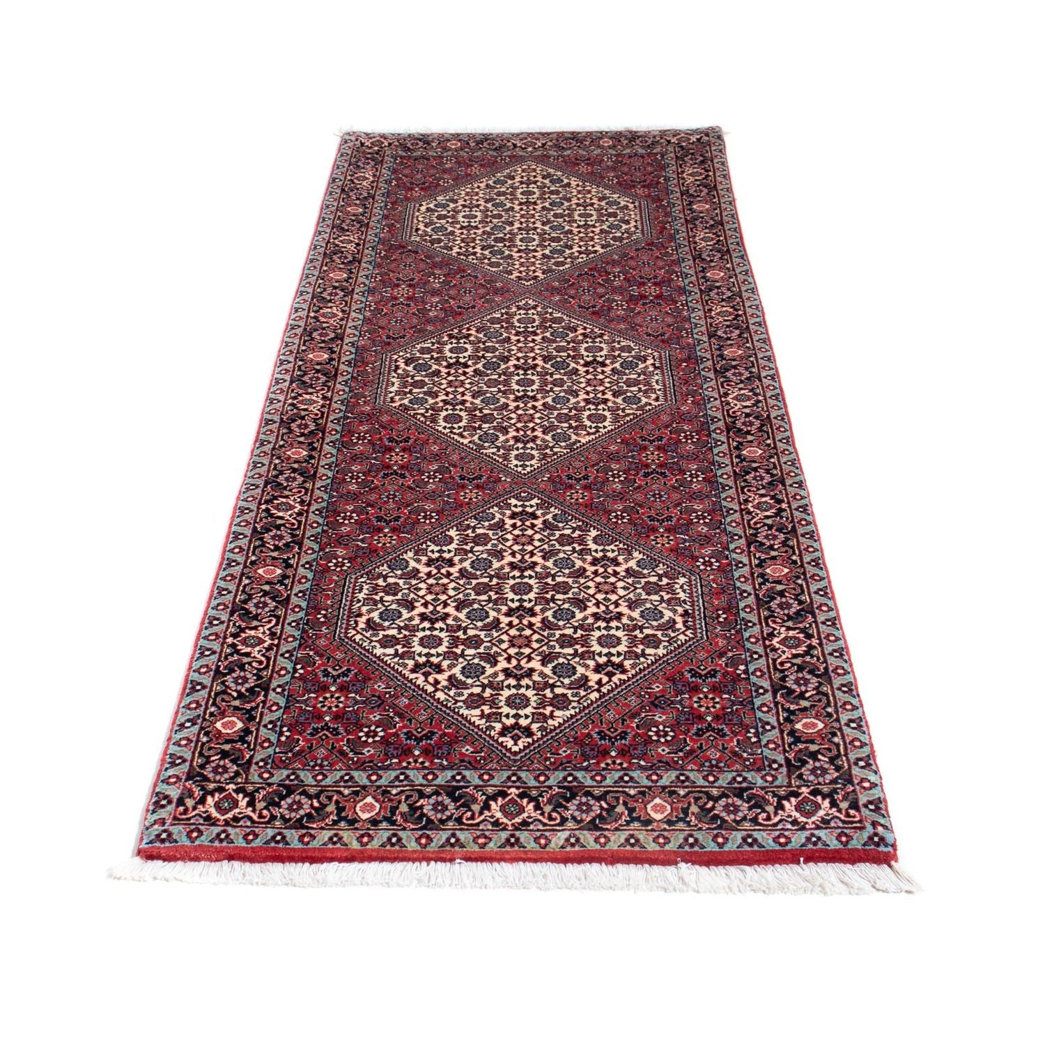Alfombra de pasillo Alfombra persa - Bidjar - 206 x 75 cm - rojo