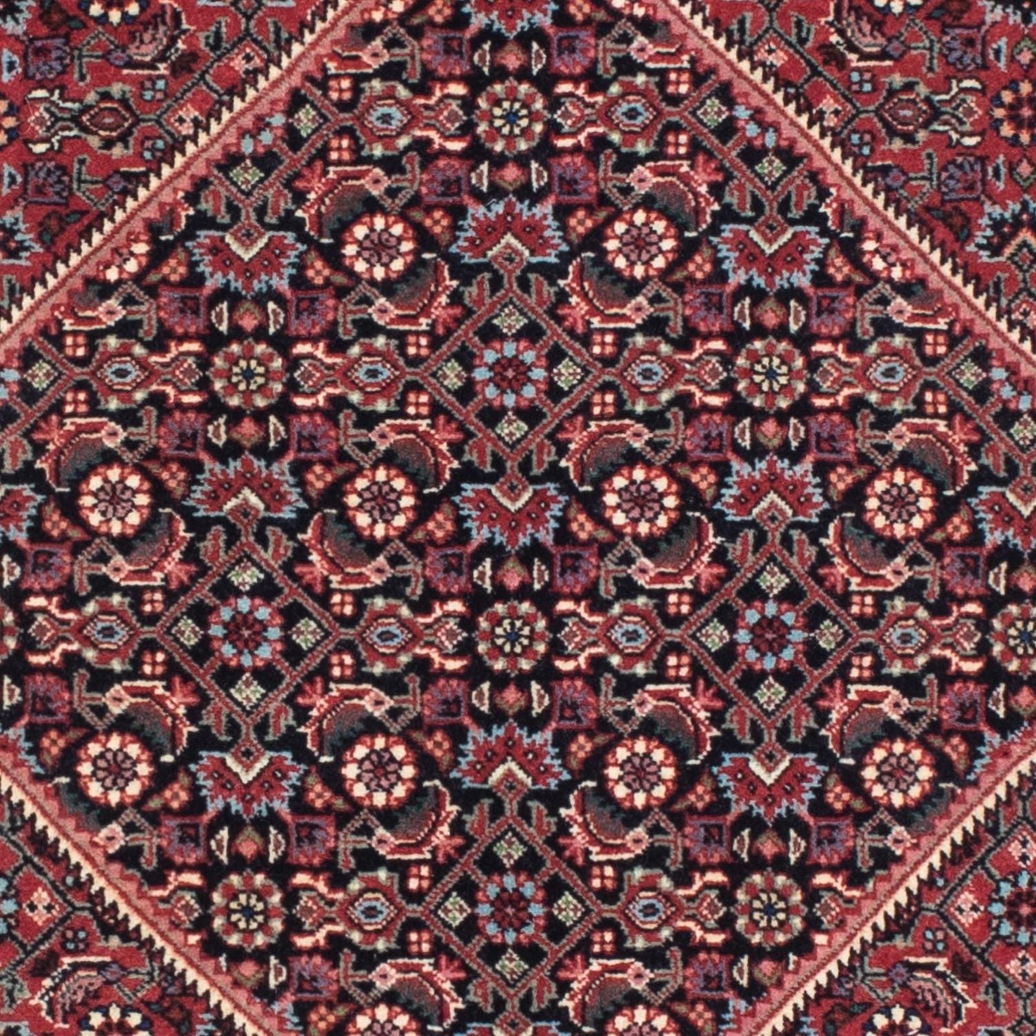 Alfombra de pasillo Alfombra persa - Bidjar - 209 x 72 cm - azul oscuro