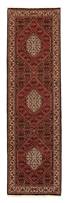 Alfombra de pasillo Alfombra persa - Bidjar - 296 x 83 cm - rojo oscuro
