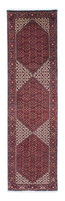 Alfombra de pasillo Alfombra persa - Bidjar - 313 x 83 cm - rojo oscuro