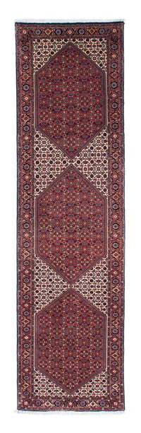 Alfombra de pasillo Alfombra persa - Bidjar - 313 x 83 cm - rojo oscuro