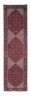 Alfombra de pasillo Alfombra persa - Bidjar - 313 x 83 cm - rojo oscuro