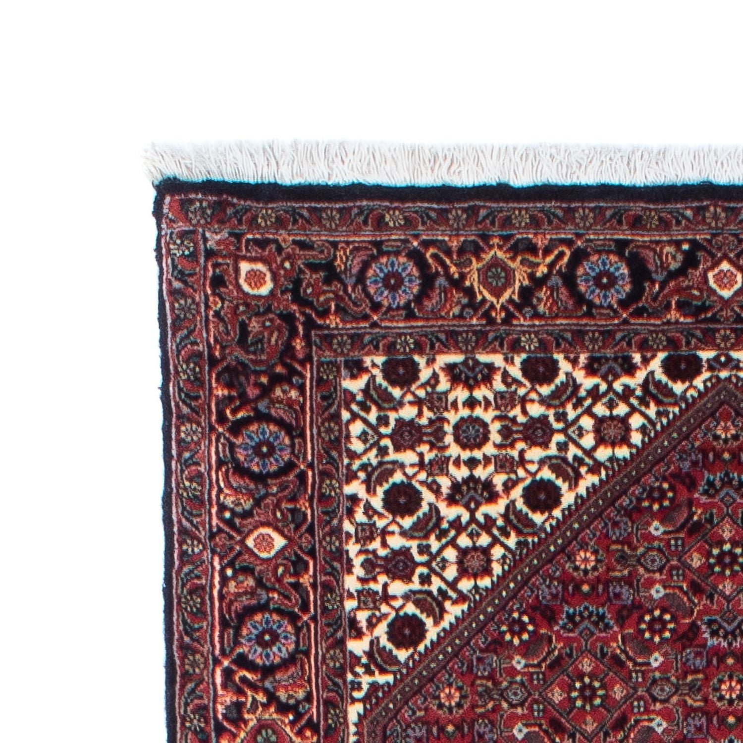 Alfombra de pasillo Alfombra persa - Bidjar - 313 x 83 cm - rojo oscuro