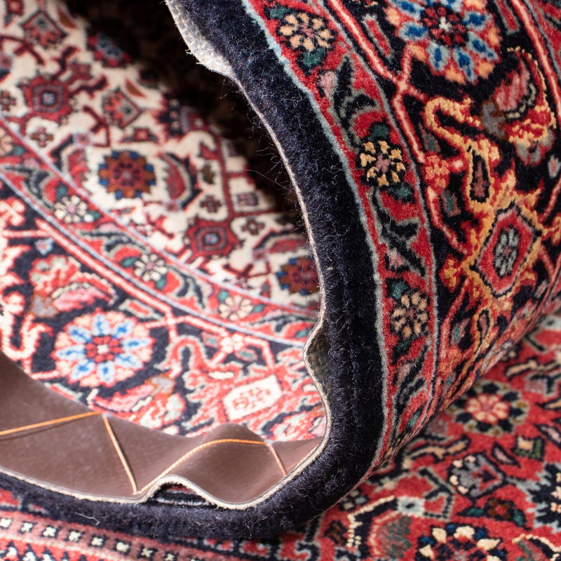 Alfombra de pasillo Alfombra persa - Bidjar - 313 x 83 cm - rojo oscuro
