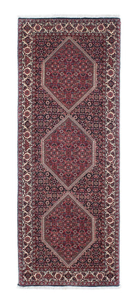 Alfombra de pasillo Alfombra persa - Bidjar - 207 x 74 cm - azul oscuro