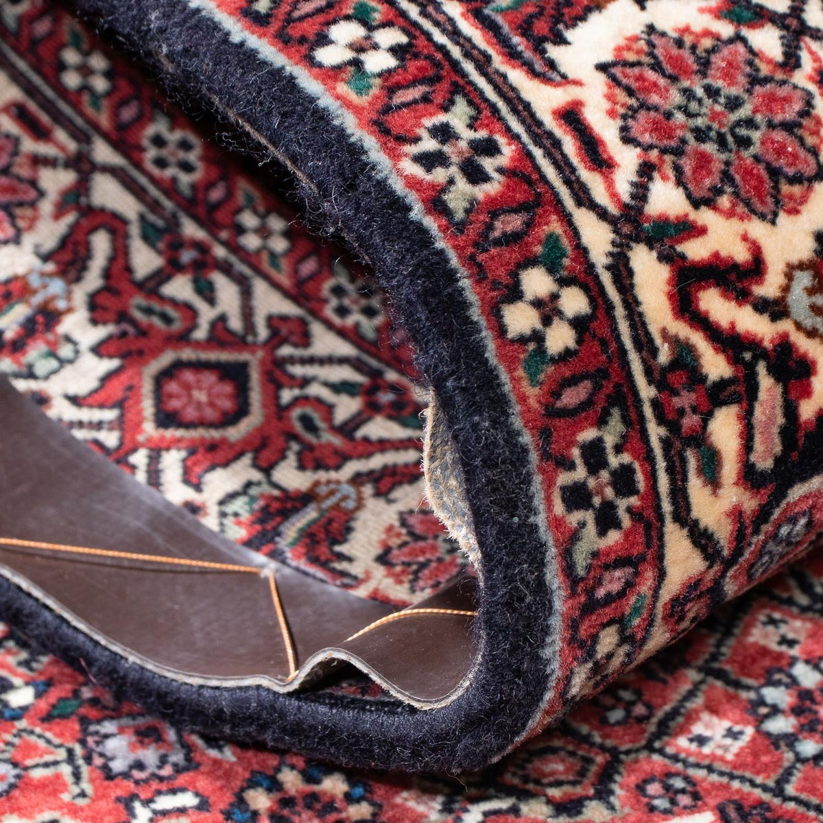 Alfombra de pasillo Alfombra persa - Bidjar - 207 x 74 cm - azul oscuro