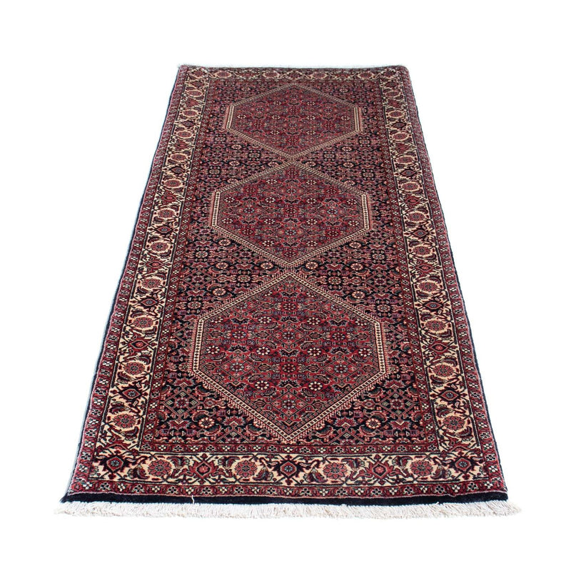 Alfombra de pasillo Alfombra persa - Bidjar - 207 x 74 cm - azul oscuro