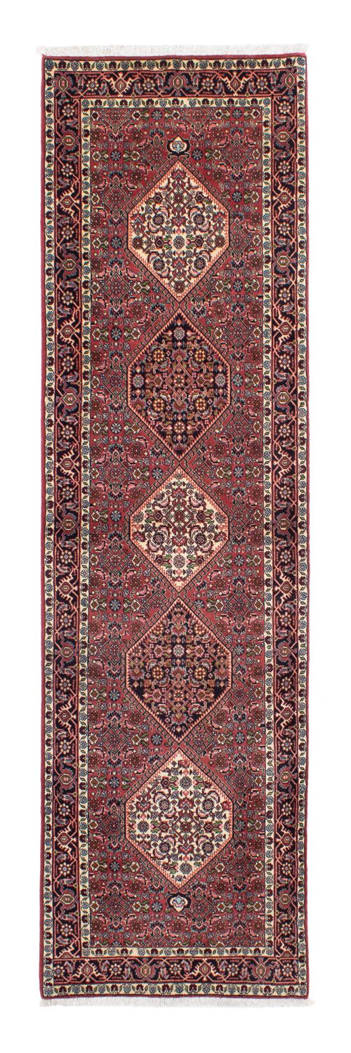 Alfombra de pasillo Alfombra persa - Bidjar - 292 x 81 cm - rojo claro