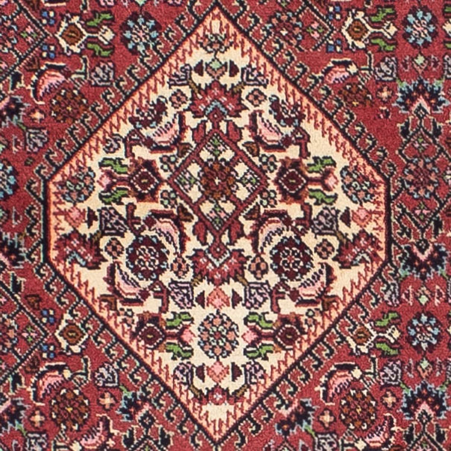 Alfombra de pasillo Alfombra persa - Bidjar - 292 x 81 cm - rojo claro