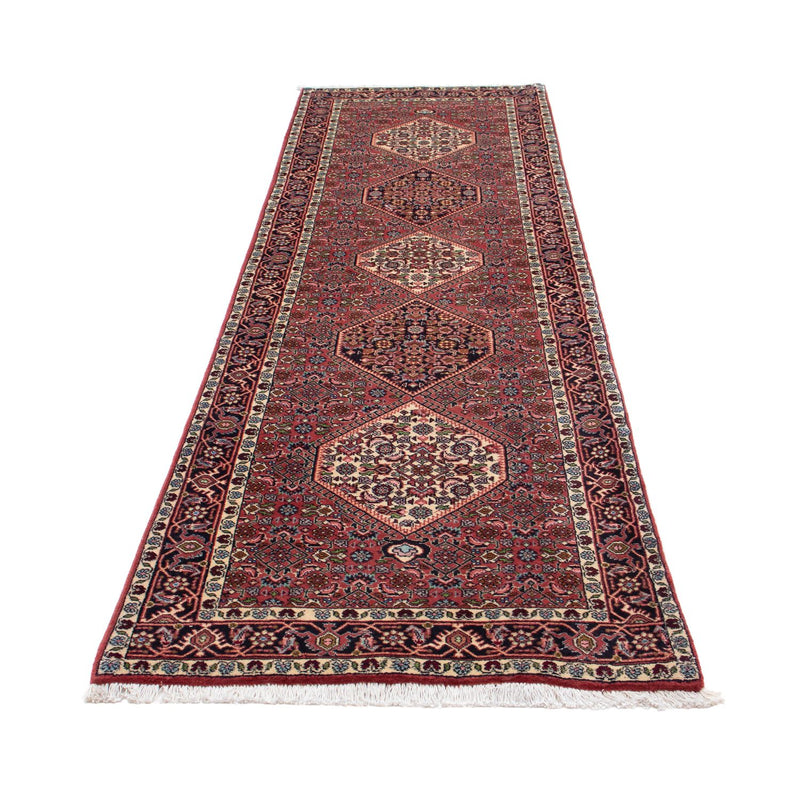 Alfombra de pasillo Alfombra persa - Bidjar - 292 x 81 cm - rojo claro