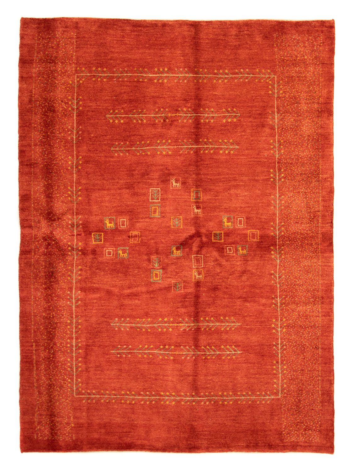 Alfombra Gabbeh - Persa - 228 x 165 cm - rojo