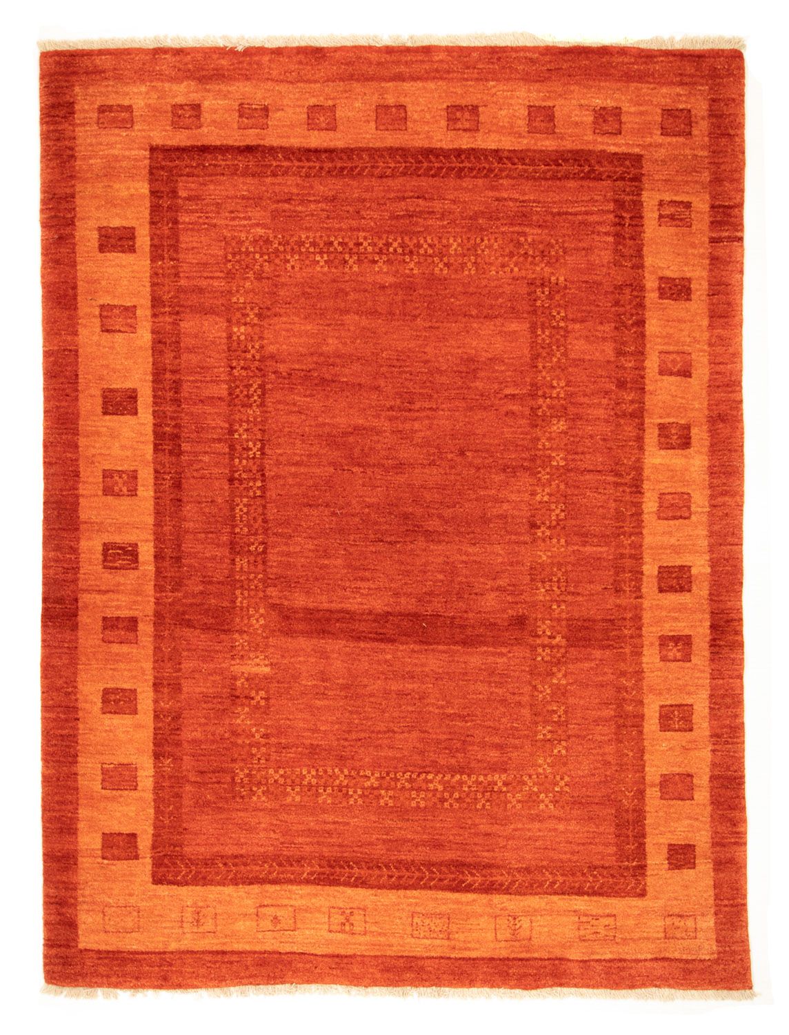Alfombra Gabbeh - Persa - 224 x 173 cm - rojo