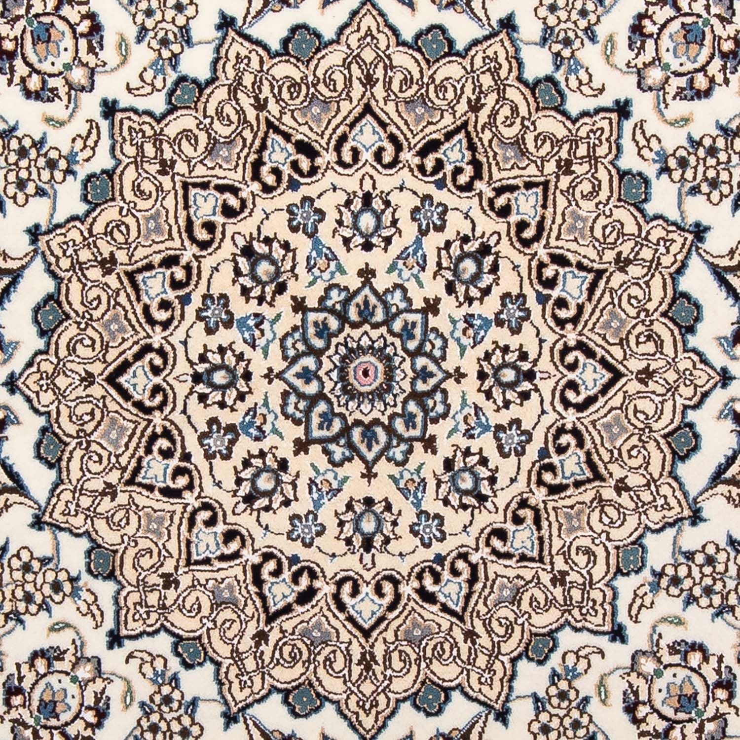 Alfombra Persa - Nain - Real cuadrado  - 210 x 202 cm - beige