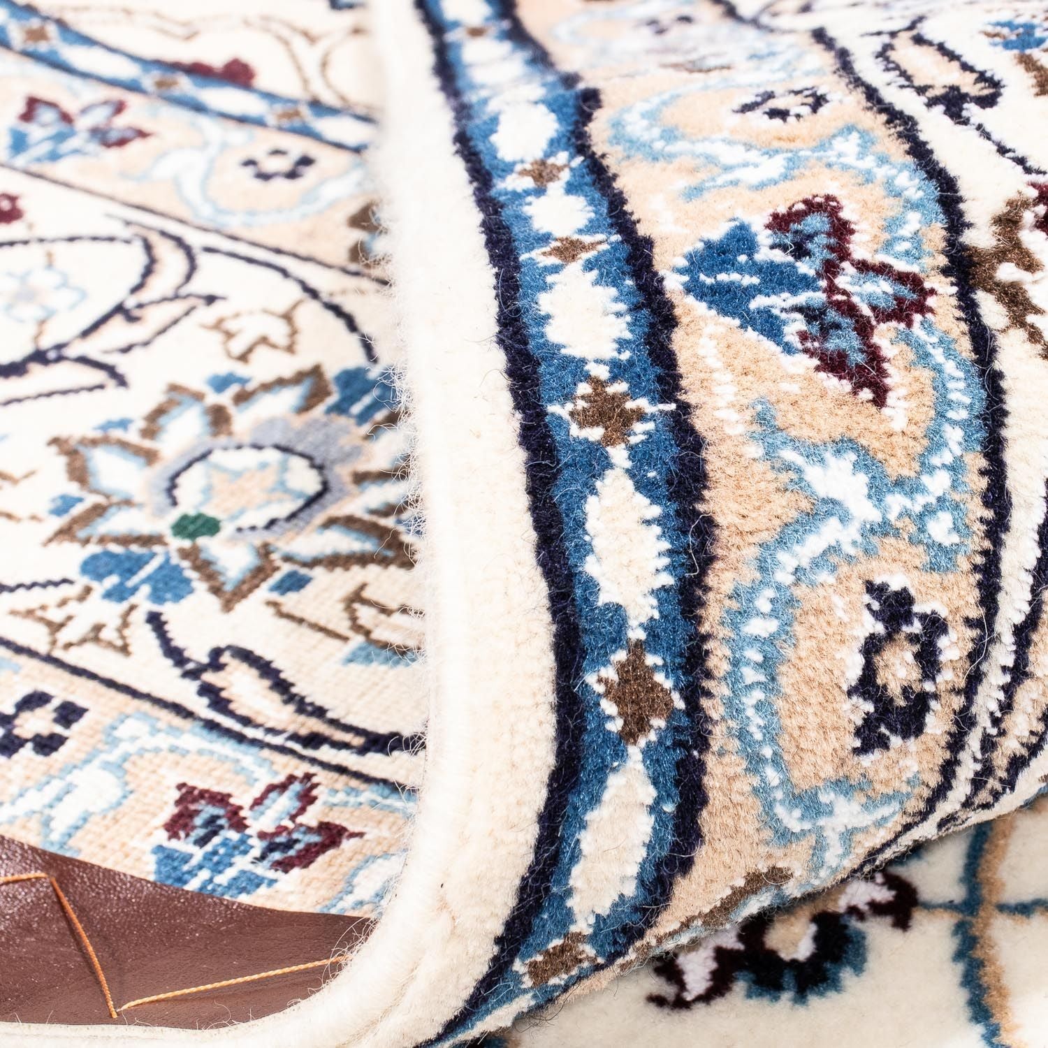 Alfombra Persa - Nain - Real cuadrado  - 210 x 202 cm - beige