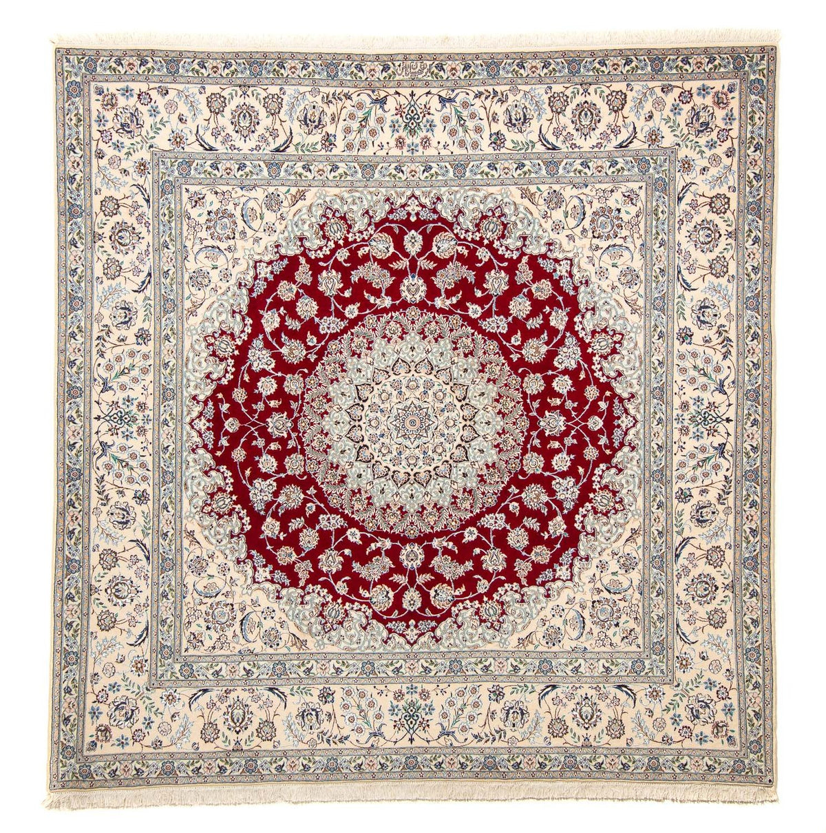 Alfombra Persa - Nain - Prima cuadrado  - 205 x 202 cm - beige