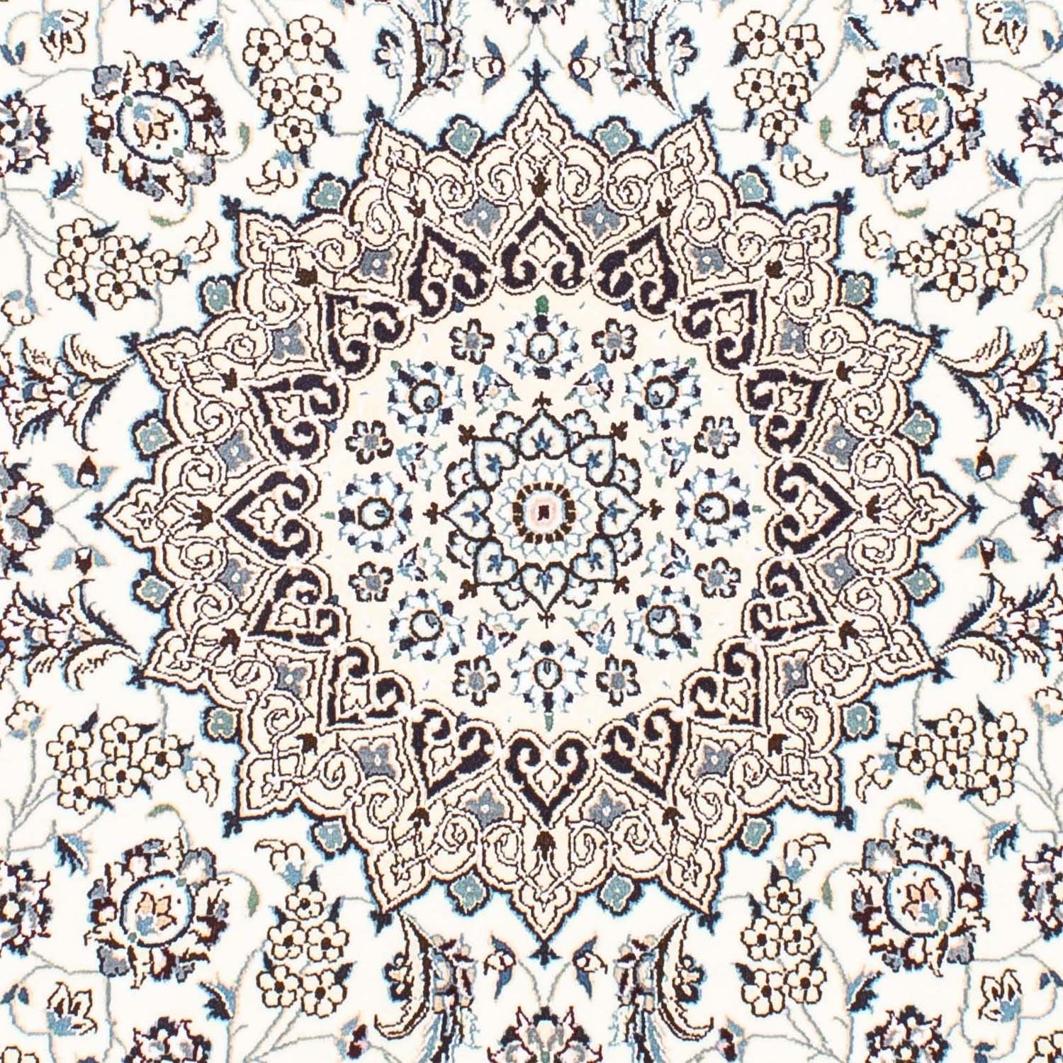 Alfombra Persa - Nain - Real cuadrado  - 205 x 198 cm - beige
